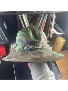 Vintage Montbell Japan Camo Bucket Hat Size Large